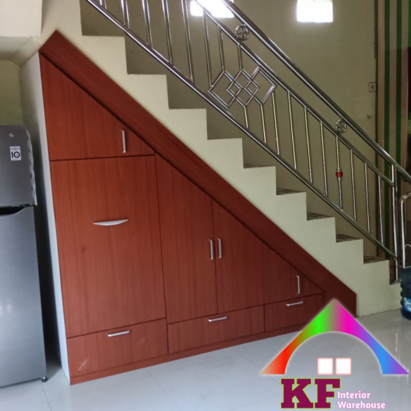 Jual LEMARI BAWAH TANGGA CUSTOM UKURAN / RAK BAWAH TANGGA | Shopee ...