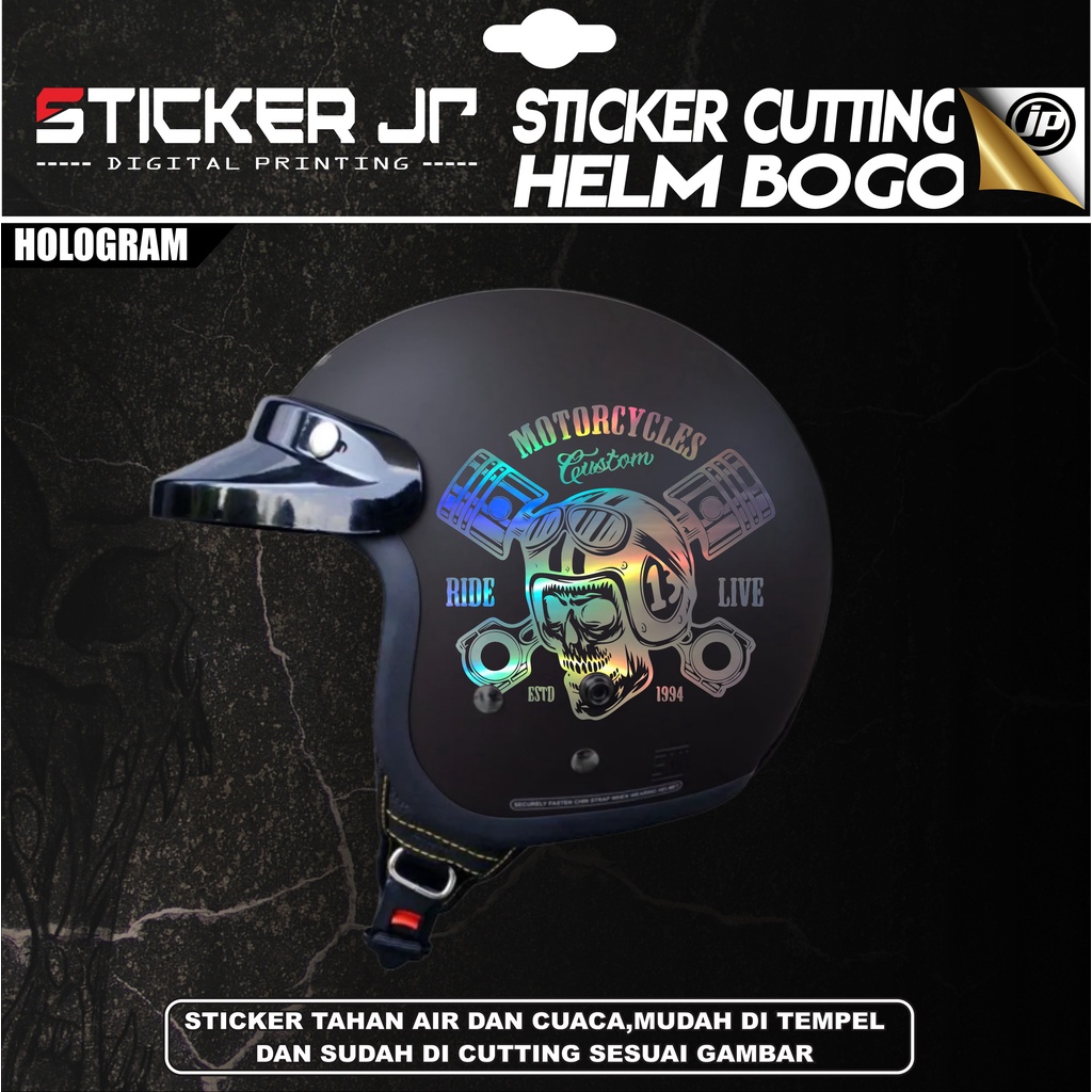 Jual Stiker Helm Bogo - Cutting Sticker Variasi Helem Bogo Setiker Helm ...