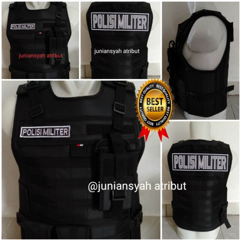 Jual rompi body vest Anti angin savety polisi militer bahan tebal ...