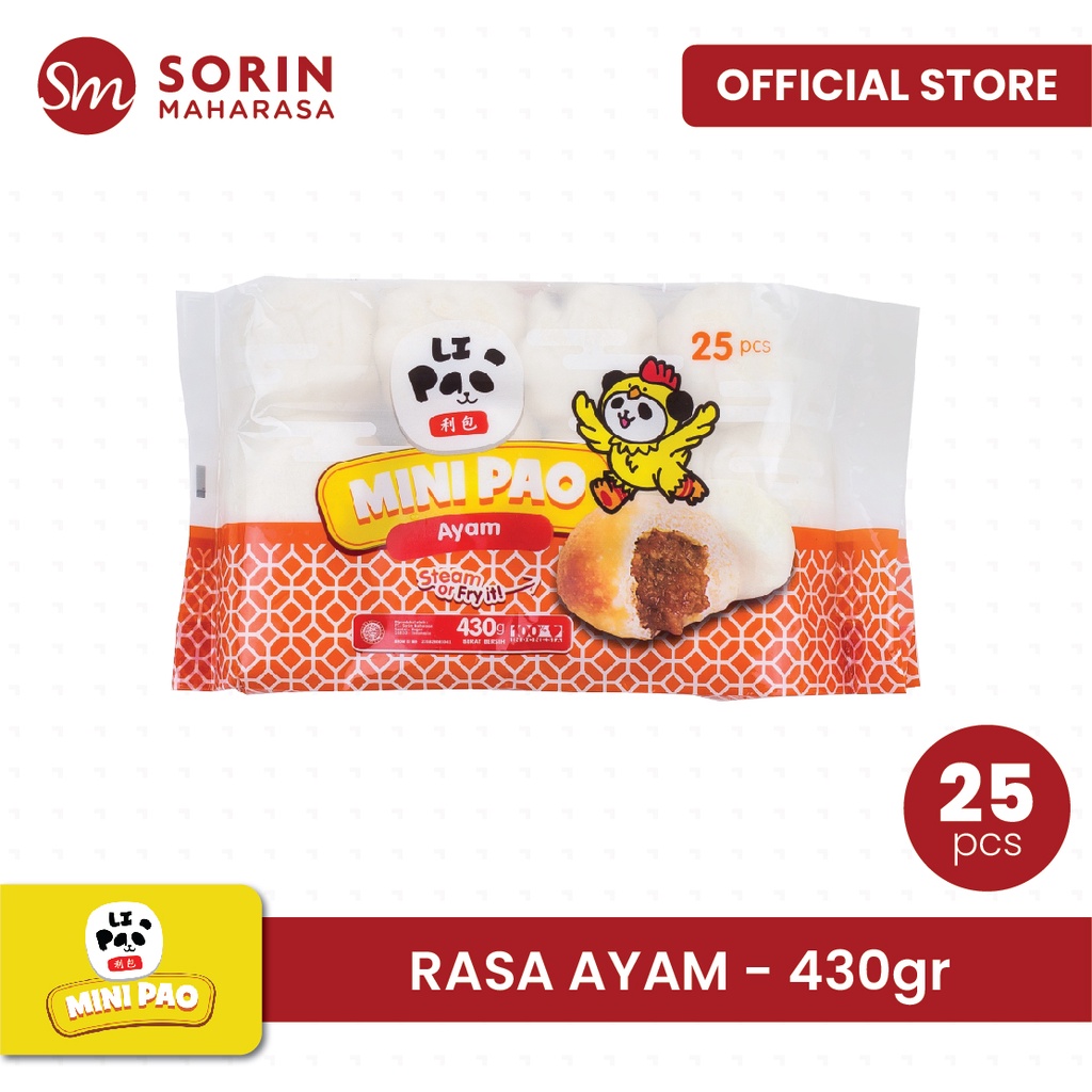Jual Li Pao Mini Pao Ayam isi 25 pcs 430 gr | Bakpao Mini | Frozen Food ...