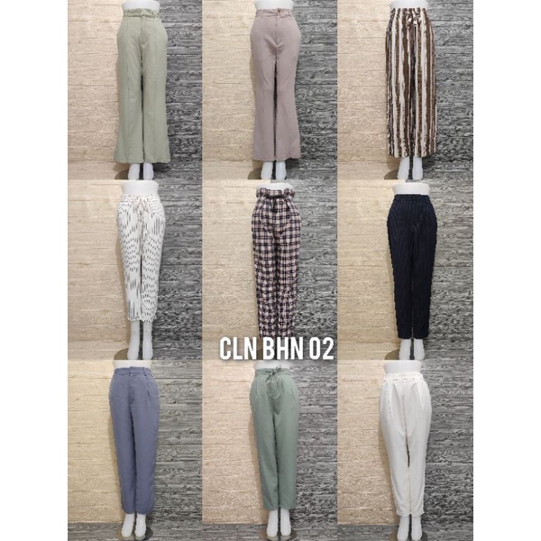 Jual thrift celana bahan/celana kantor wanita 02 | Shopee Indonesia