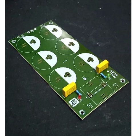 Jual PCB Power Supply Audio PSU 6 Elco Power Bank Plus MKM LED Dan