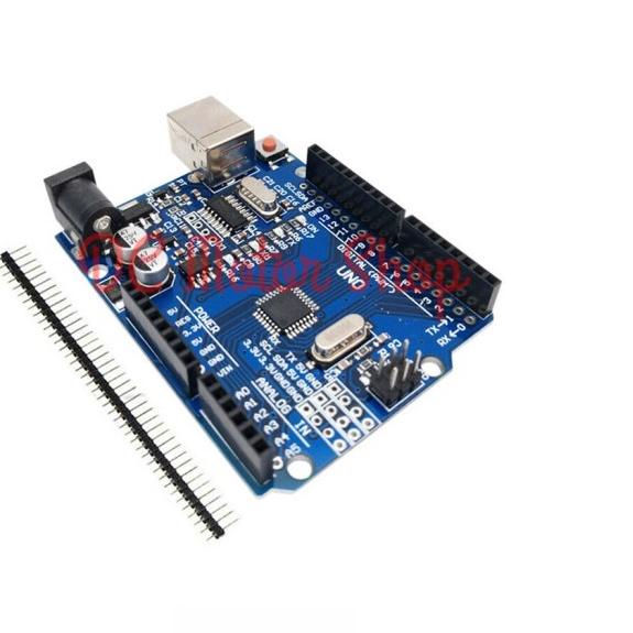 Jual Arduino UNO R3 CH430 Clone SMD atmega328p + USB Cable + Pin Header ...