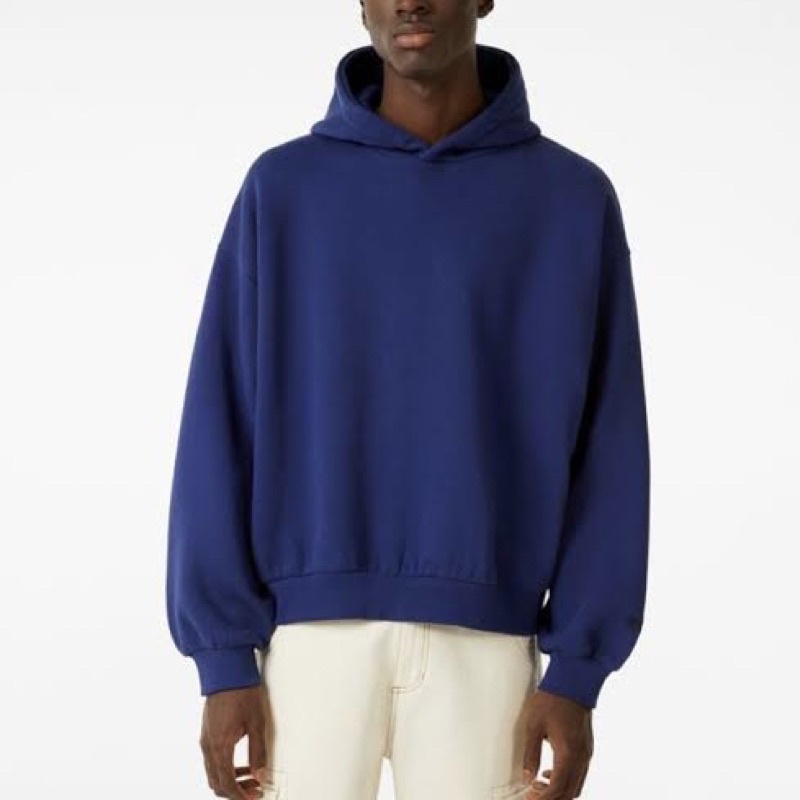 Jual Hoodie Boxy Oversized Jaket Sweater Polos Pria (Tanpa Tali