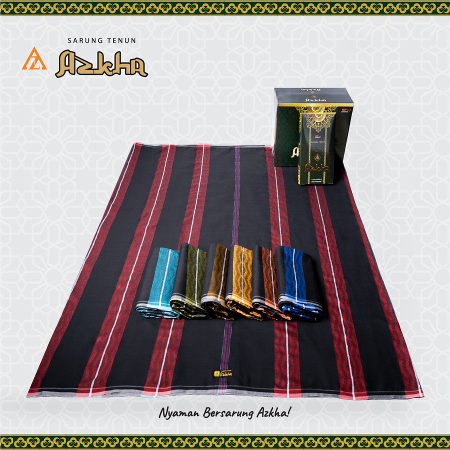 Jual Sarung Tenun AZKHA DOBBY SALUR / Sarung sholat / sarung Azkha ...