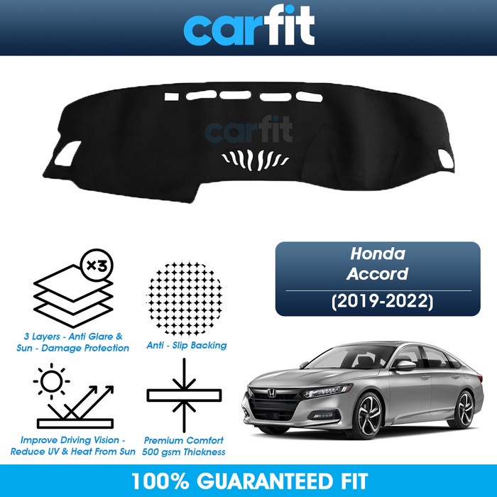 Black Velour Dash Cover For 1990-1993 Honda Accord – C&R Dash Covers, USA Made