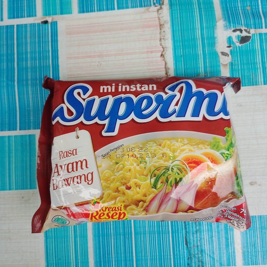 Jual Mie Instant SUPERMI rasa Ayam Bawang - 75 gram | Shopee Indonesia