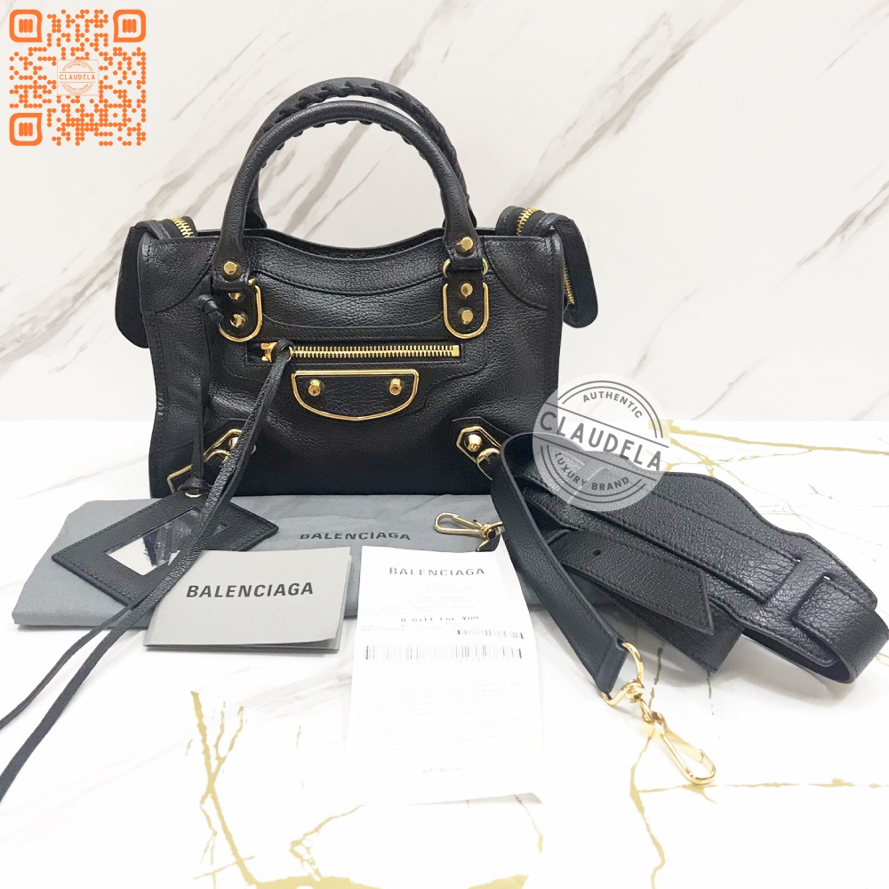 balenciaga metallic edge mini