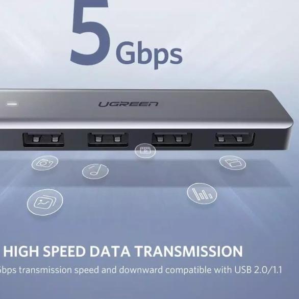 Jual UGREEN USB HUB SPLITTER USB 3.0 - 4 PORT HIGH SPEED | Shopee Indonesia