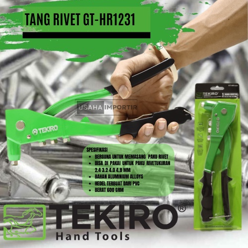 Jual Tang Rivet Hijau Tekiro Original Hand Riverter Tang Rivet Manual ...