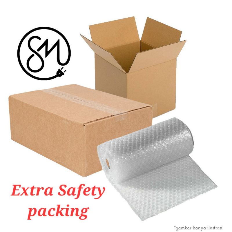 Jual Tambahan Packing Dus Box karton extra safety armor paket buble ...