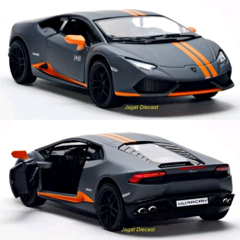 Kinsmart Lamborghini Huracan LP610-4 Mainan Mobil Mobilan Jagat Diecast  Skala 36