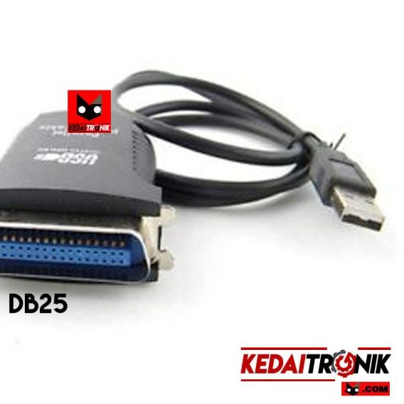 Jual Kabel USB to LPT Parallel BAFO DB 25 Pin Printer Cable Paralel BF