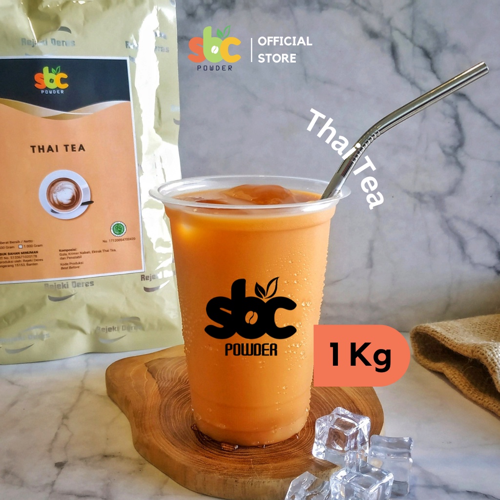 Jual SBC - Bubuk Minuman SBC Thai Tea 1Kg - Powder Minuman Rasa Teh ...