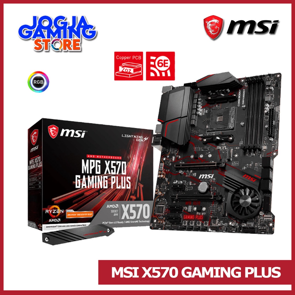 Jual MSI MPG X570 GAMING PLUS MOTHERBOARD AMD AM4 | Shopee Indonesia