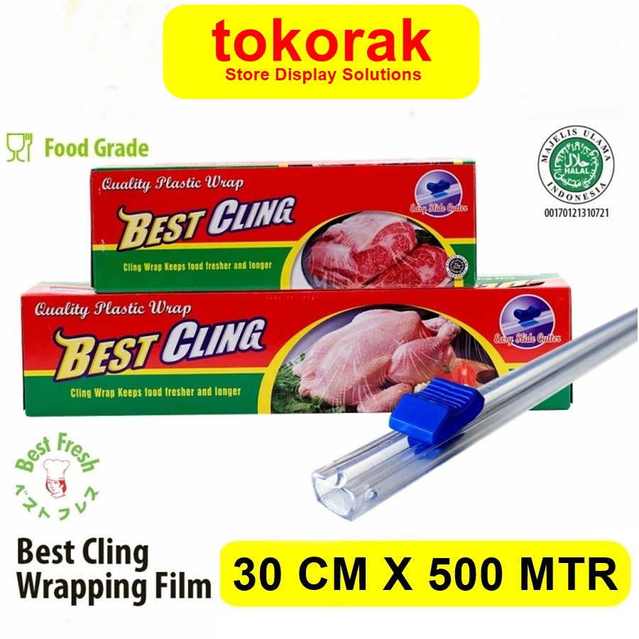 Jual Best Cling Wrap 30 Cm X 500 M Jumbo Plastik Wrapping Makanan 500