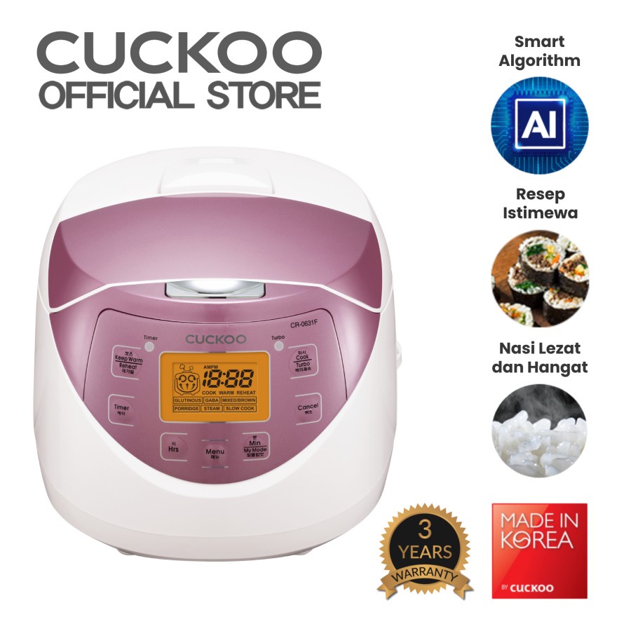 Jual CUCKOO Digital Rice Cooker 1 L CR0631F All In One (Nomor 1 Korea