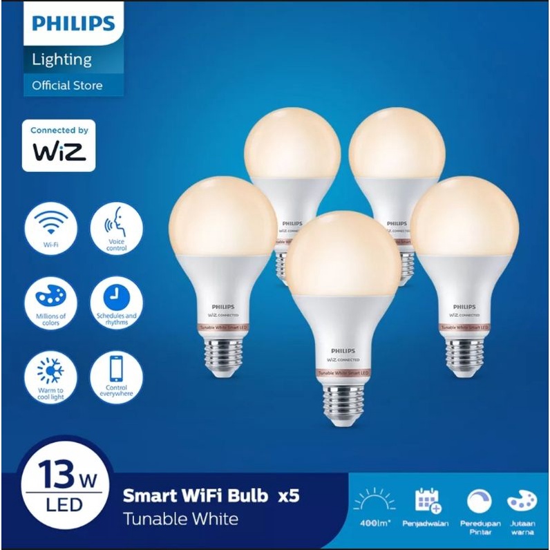 Jual Phillips Smart Wifi LED 13W Tunable White | Shopee Indonesia