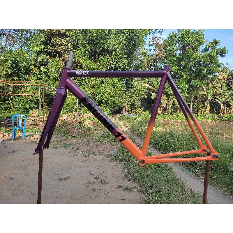 Jual frame fork fixie engine 11 custom Shopee Indonesia