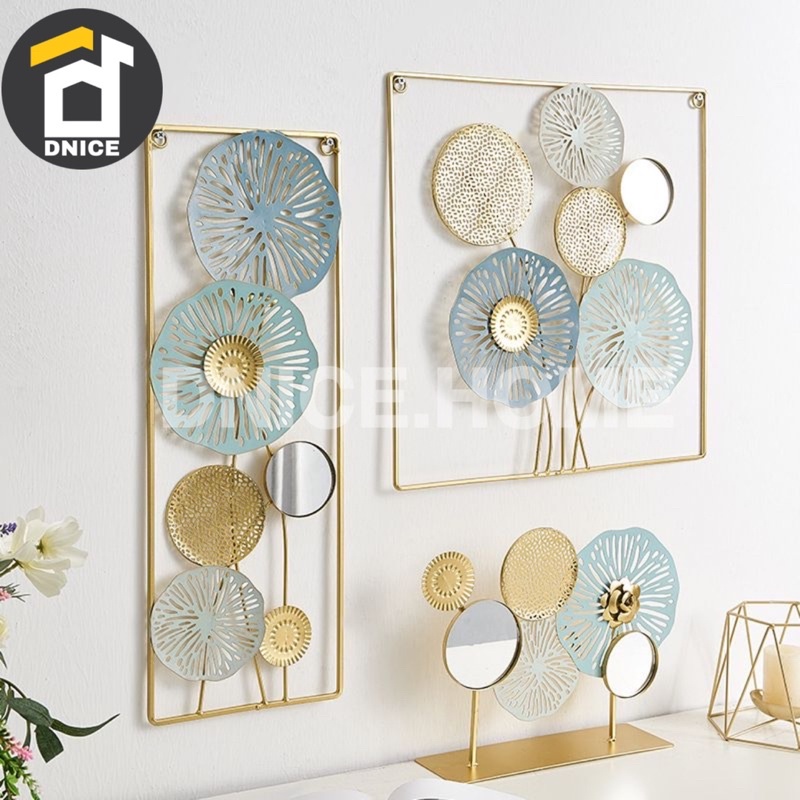 Jual Wall Decor Hiasan Dinding Iron Flower Besi Metal Gold Modern