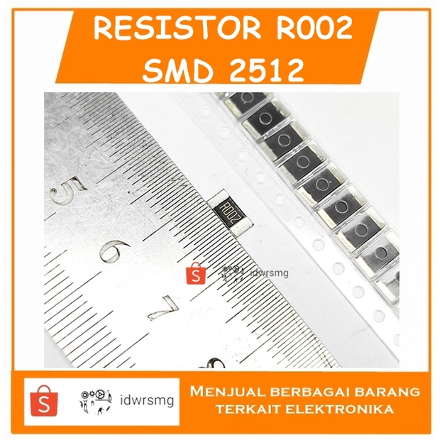 Jual 2512 SMD alloy resistor R002 0.002 ohm 2mR accuracy 1% r shunt 2 ...