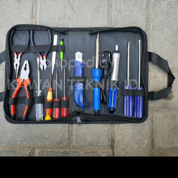 Jual TOOLKIT ELECTRICAL 10PCS/SET PERKAKAS UNTUK LISTRIK RUMAHAN TOOL ...