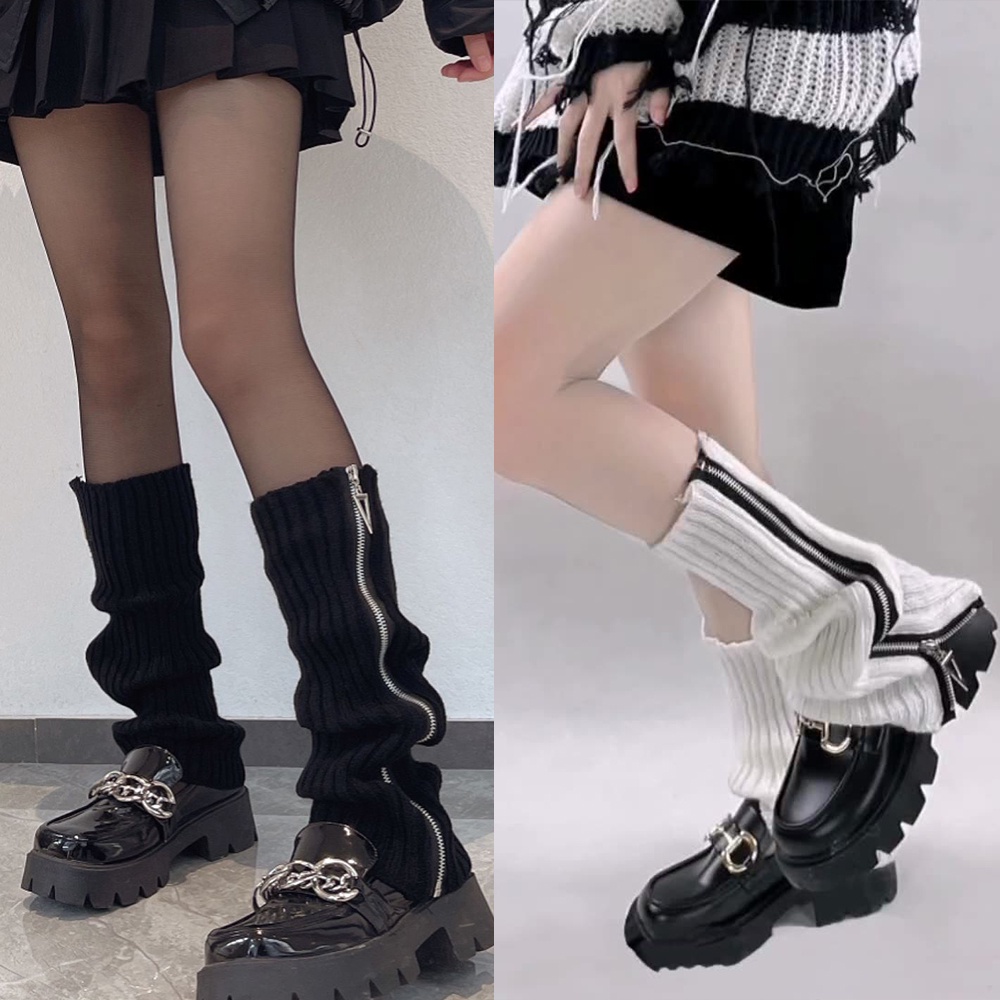40/50/70cm Lolita Leg Warmers Women Long Socks Wool Knitted Foot