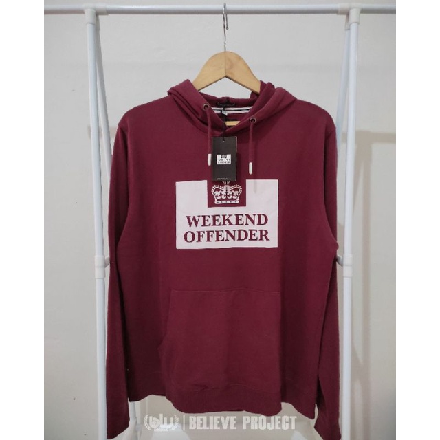 Jual Hoodie Wekeend Offender Original Burgundy Shopee Indonesia