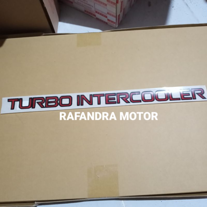 Jual STIKER/EMBLEM(TURBO INTER COLLER) COLT DISEL CANTER 110PS/125PS ...