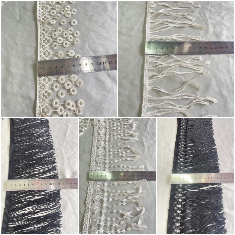 Jual Renda rumbai cantik 10000-15000/meter | Shopee Indonesia
