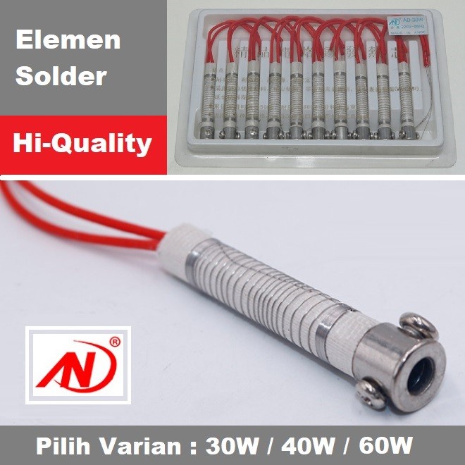 Jual Elemen Solder Heater Pemanas Kawat Spul Original 30W 40W 60W High