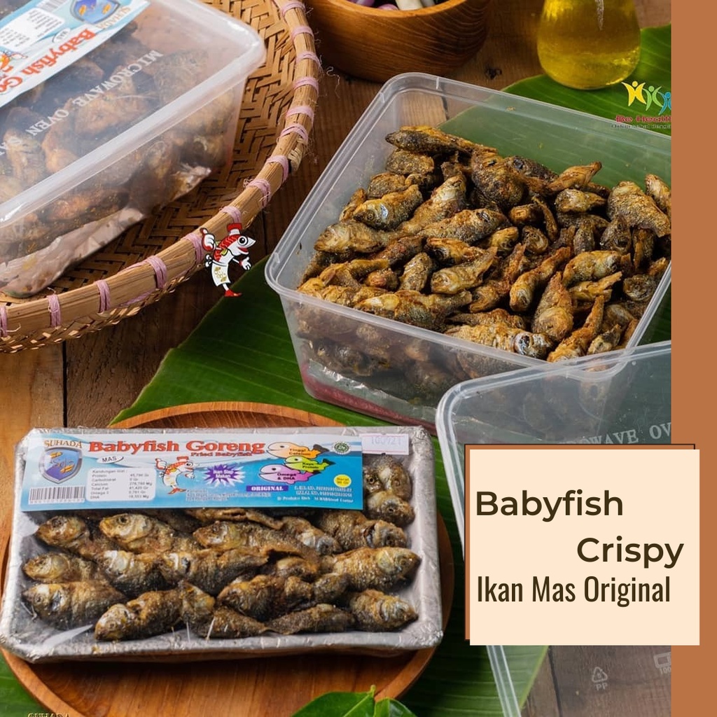 Jual Baby Fish Crispy | Baby Fish Ikan Mas Original Crispy Enak Bergizi