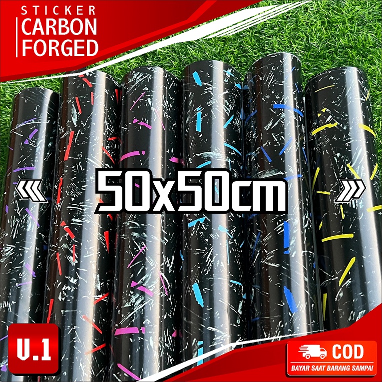 Jual Sticker Sticker Motif Carbon Forged Karbon Forget Red Ukuran X Cm Gpc Strip