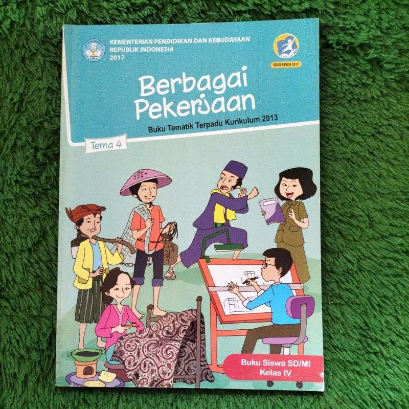 Jual Original Buku Tematik Terpadu Kelas 4 Sd Tema 4 Berbagai Pekerjaan