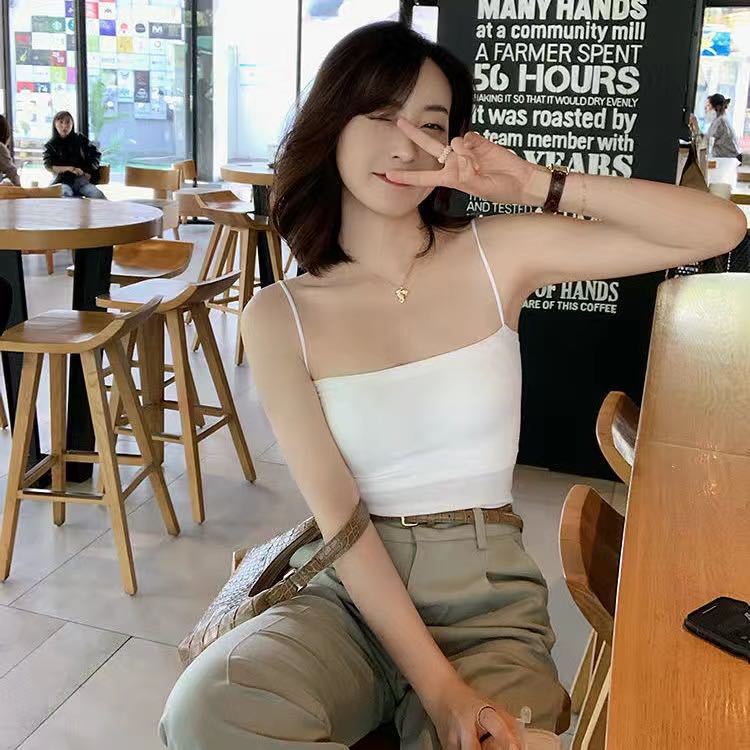 Jual Yooyi Tank Top Wanita Polos Tanktop Bra Fashion Gym Olahraga Push ...