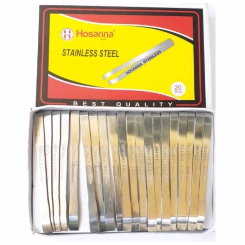 Jual pinset rambut hosanna stainless | Shopee Indonesia