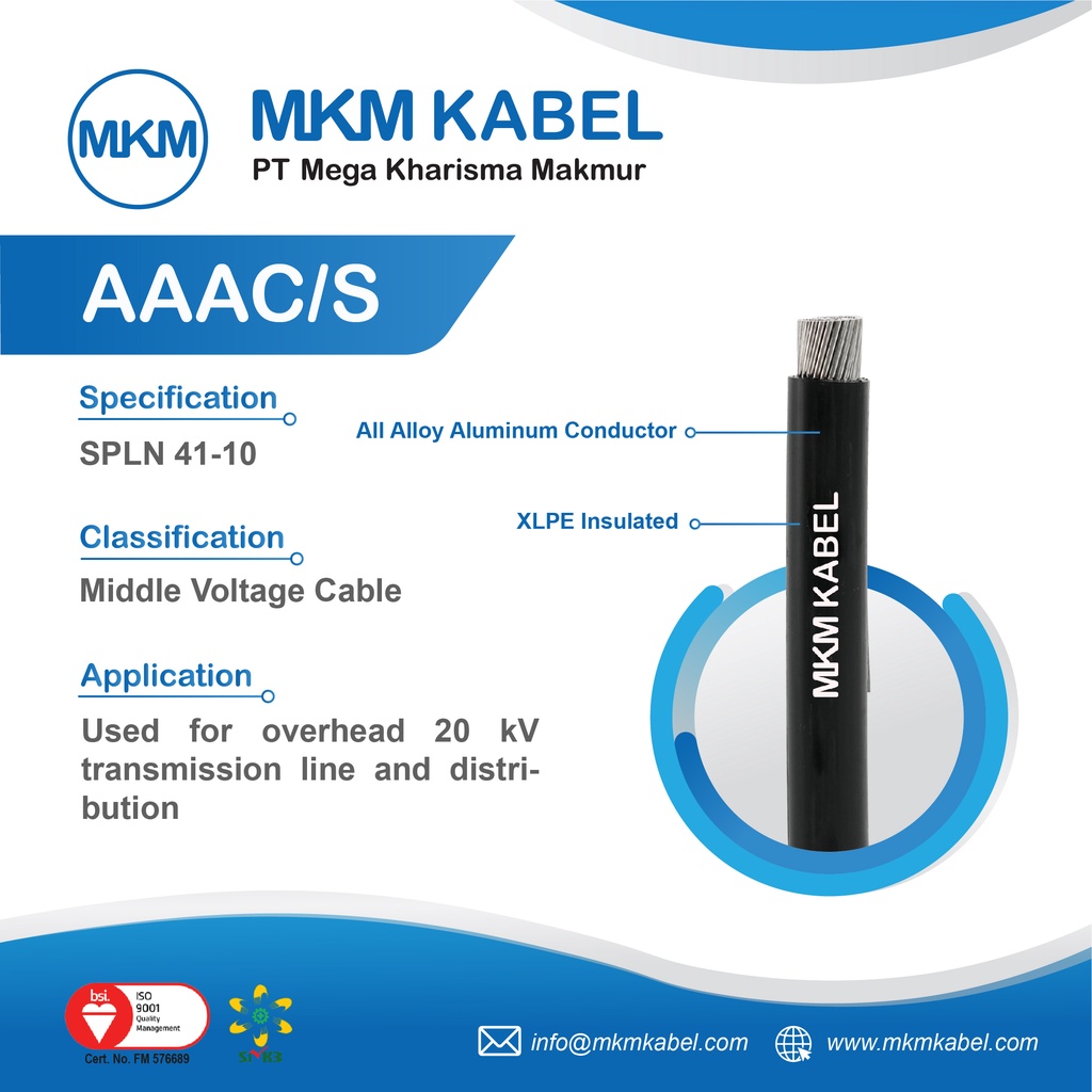 Jual Kabel Listrik AAAC/S MKM Kabel 240 Sqmm | Shopee Indonesia