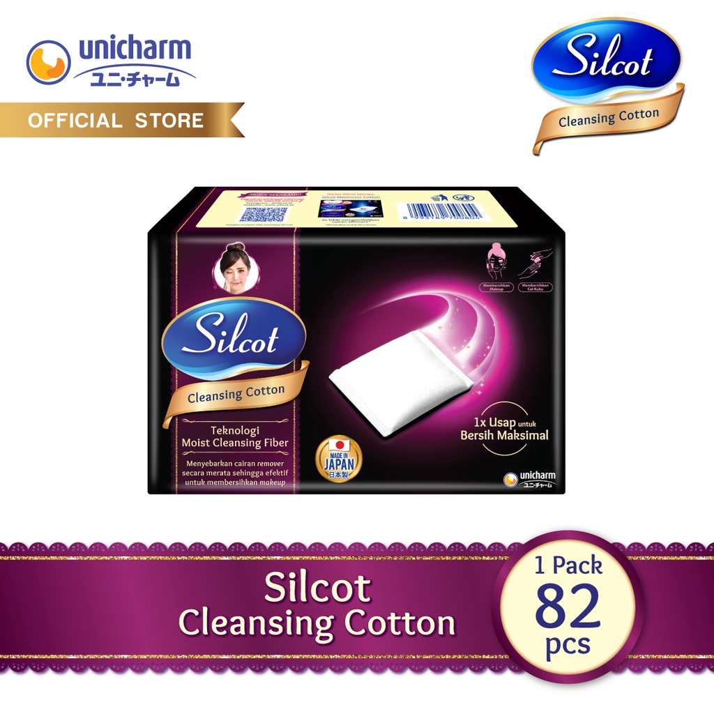 Jual Silcot Cleansing Cotton 82 - Kapas Kecantikan Unicharm / Kapas ...