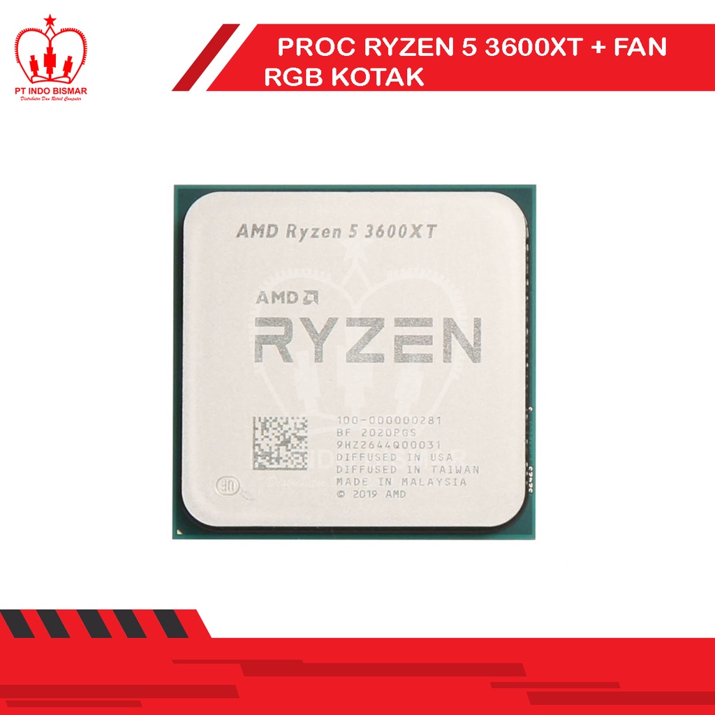 Jual Processor Amd Tray Proc Ryzen 5 3600xt Fan Rgb Kotak Shopee Indonesia