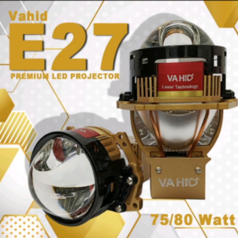 Jual E27 Bi Led Vahid 30 Inch Premium Gold Led Projector Real Laser