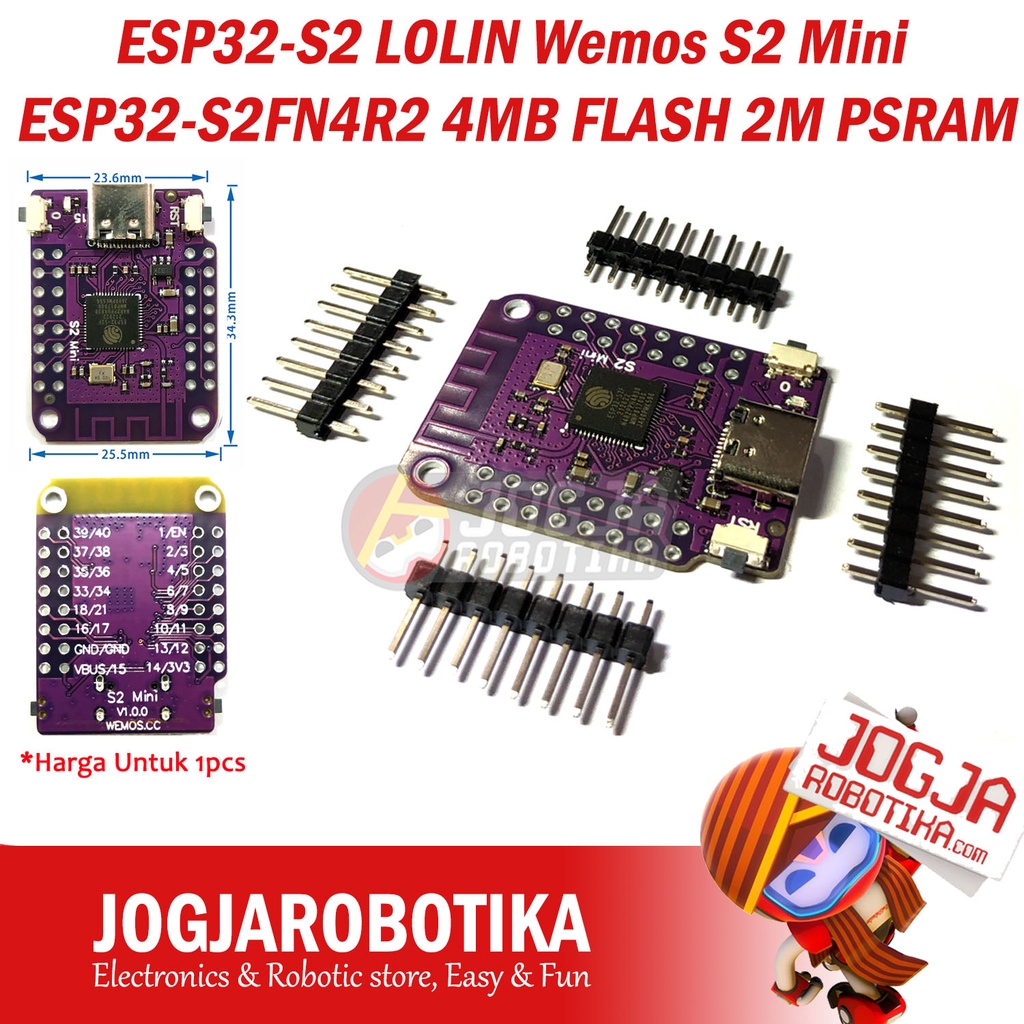 Jual Esp S Lolin Wemos S Mini Wifi Iot Board Esp S Fn R Mb