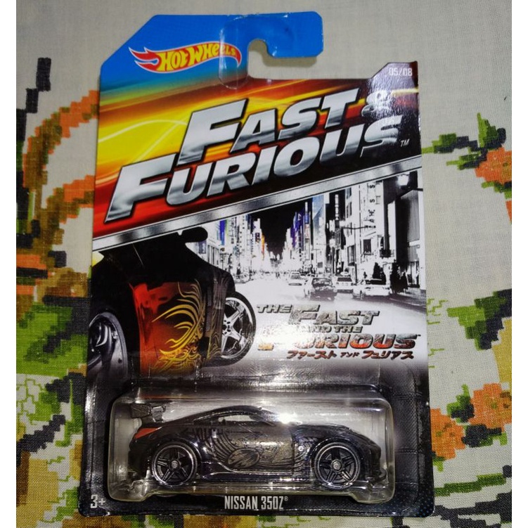 Hot Wheels Fast & Furious – NISSAN 350Z Custom Tokyo Drift, Modèle Die-Cast 1:64, 7cm – Collection JKX05