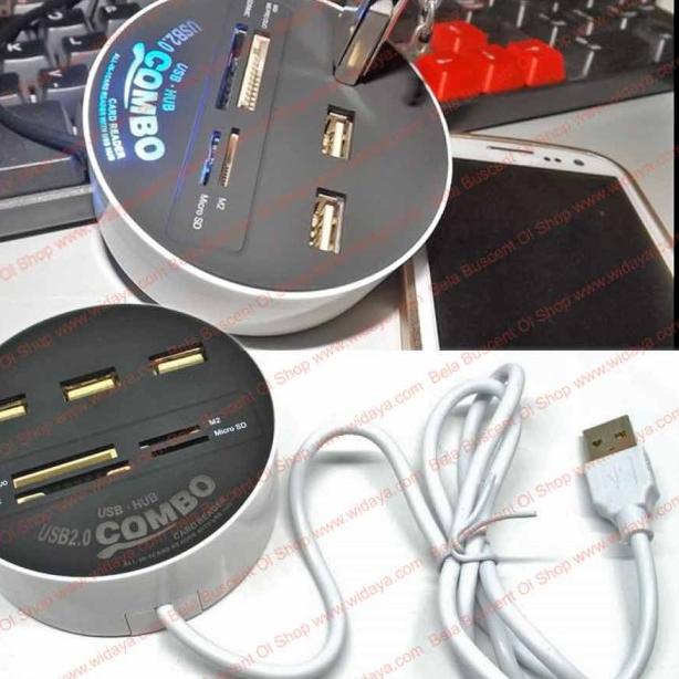 Jual Terminal USB 3 Port Pembaca Kartu Memori SD MMC MS TF/ MicroSD ...
