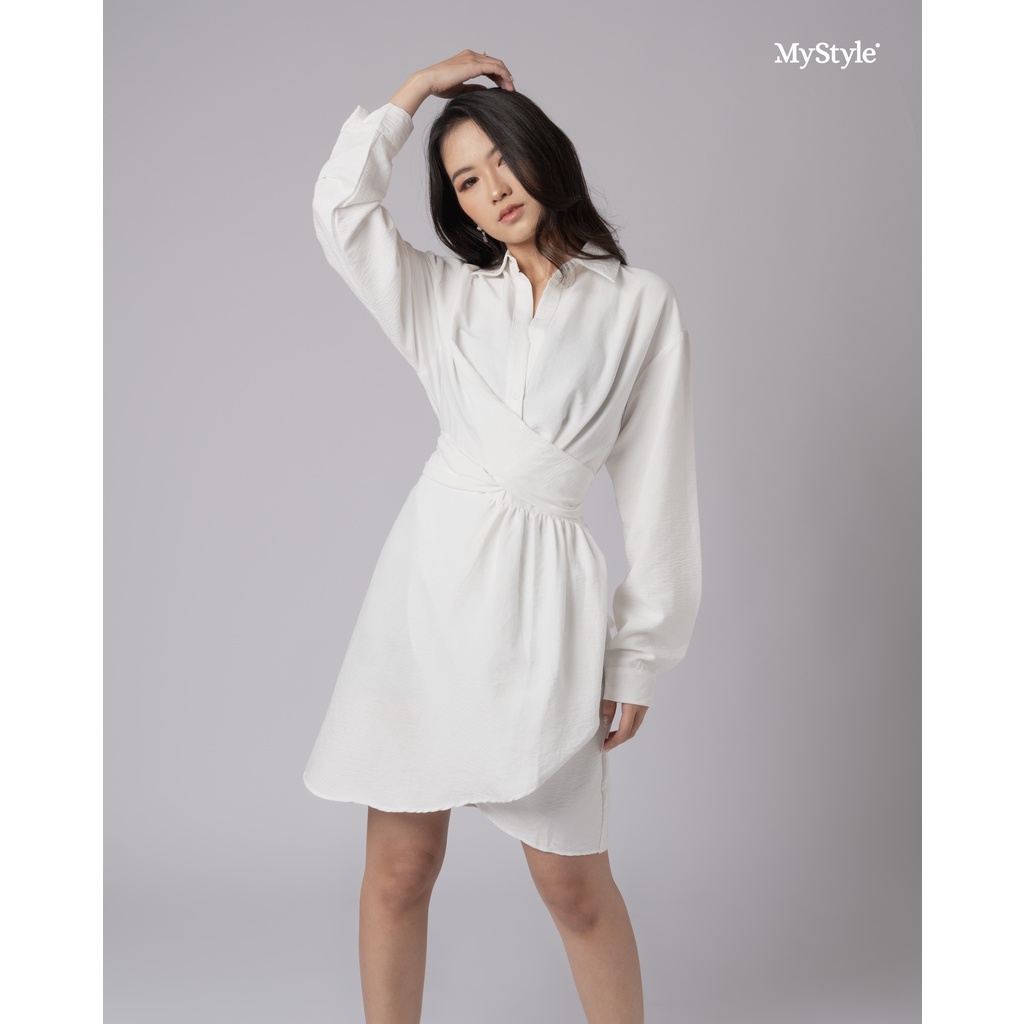 Jual MyStyle Zesca Top | Atasan Tunik Dress Tali Bahan Crinkle Airflow ...