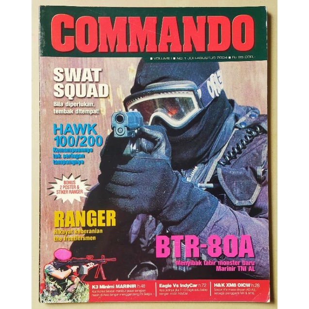 Jual Majalah Commando edisi perdana No.1 Tahun I Juli 2004 - Ranger ...