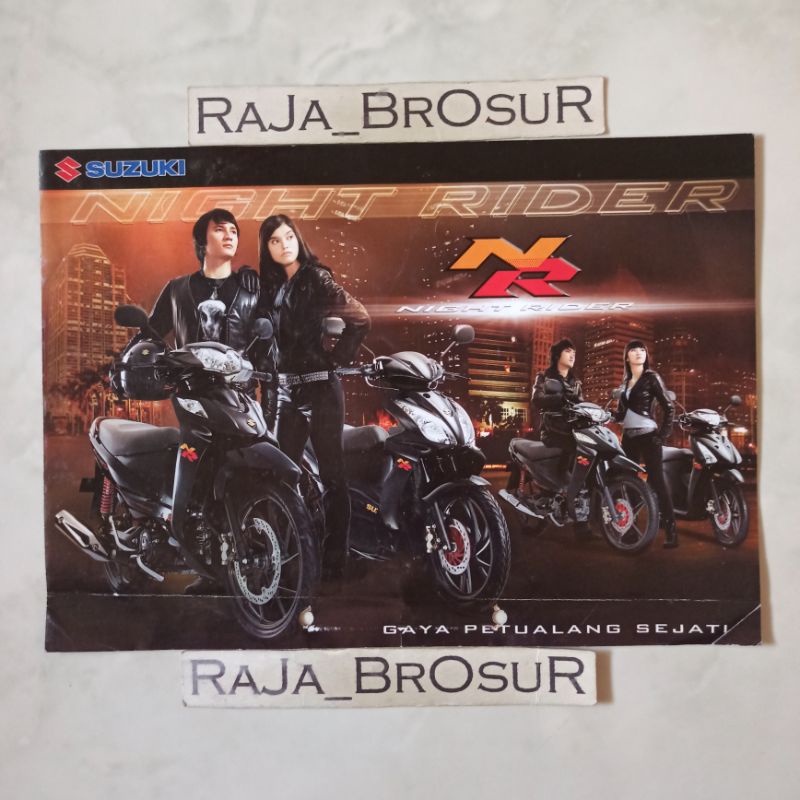 Jual Poster brosur katalog leaflet Suzuki Shogun/Skywave/Smash/Spin NR ...