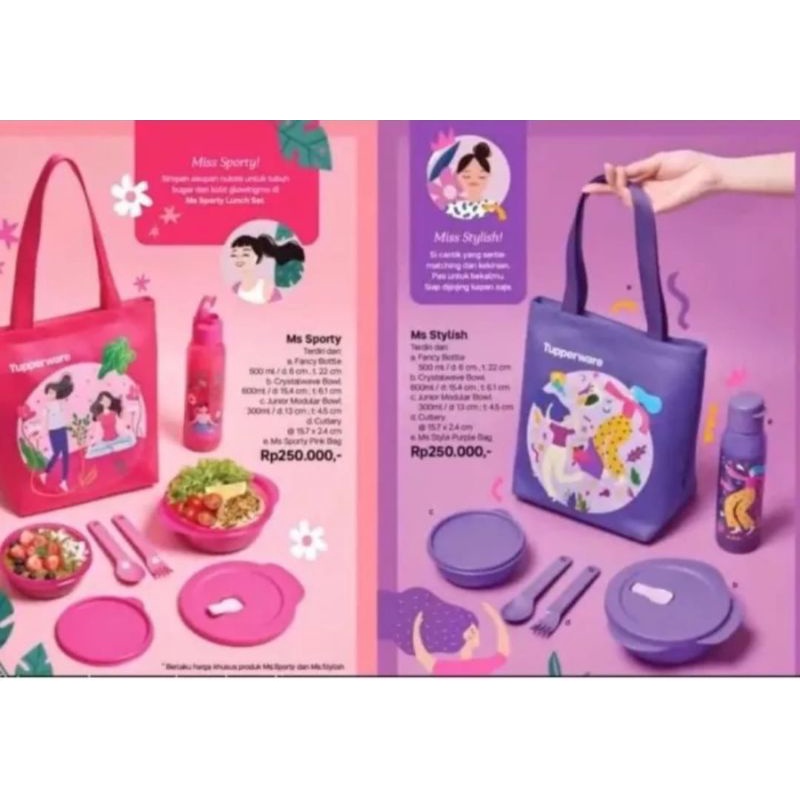Jual limited edition paket ungu dan pink by tupperware | Shopee Indonesia