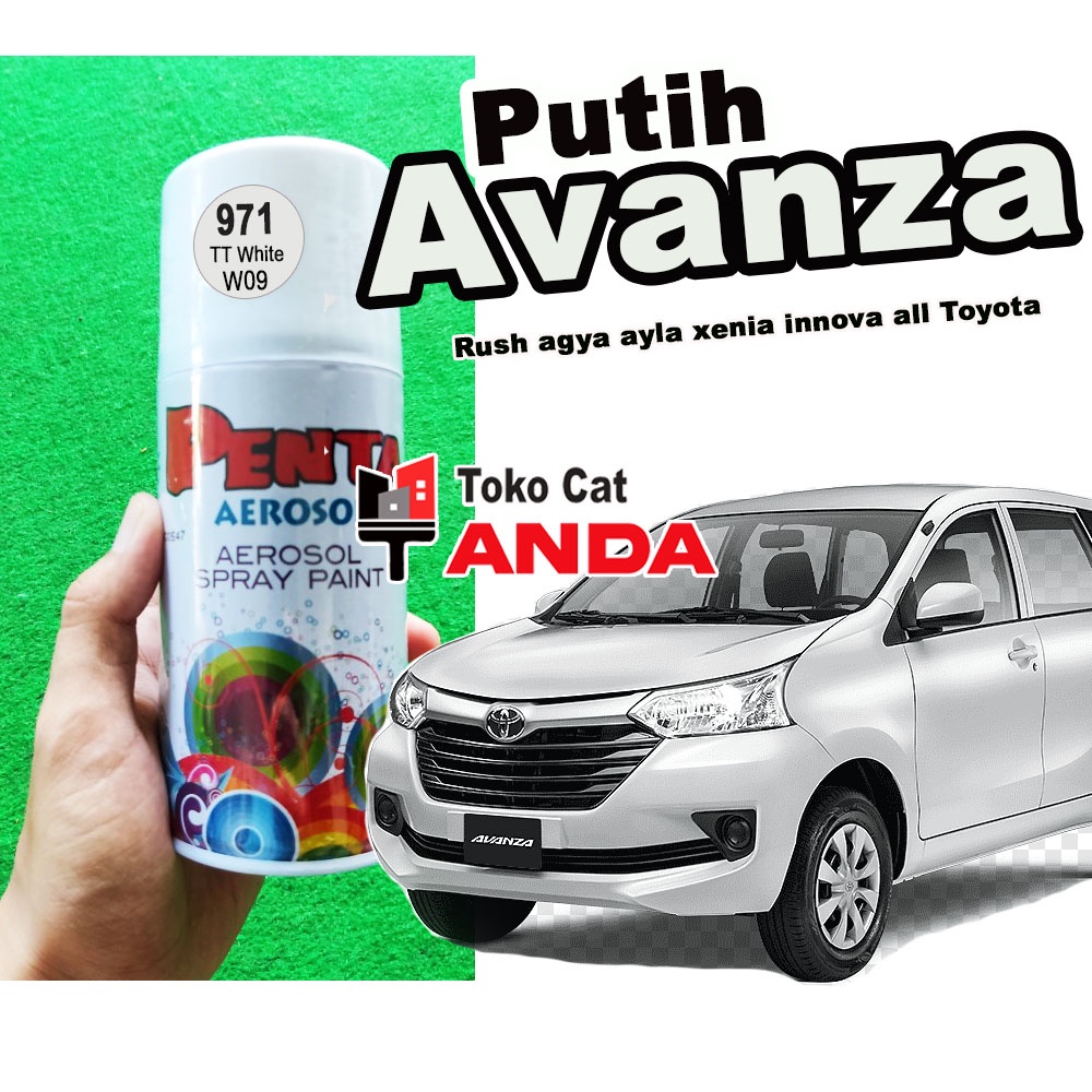 Jual Pilok Penta Aerosol 971 White TT W09 Putih Avanza / Cat Mobil