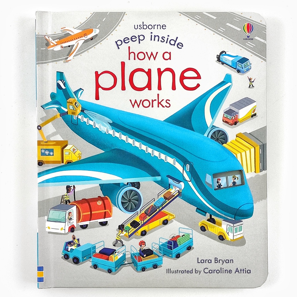 Jual ORIGINAL Usborne Peep Inside How a Plane Works - Leon Books ...
