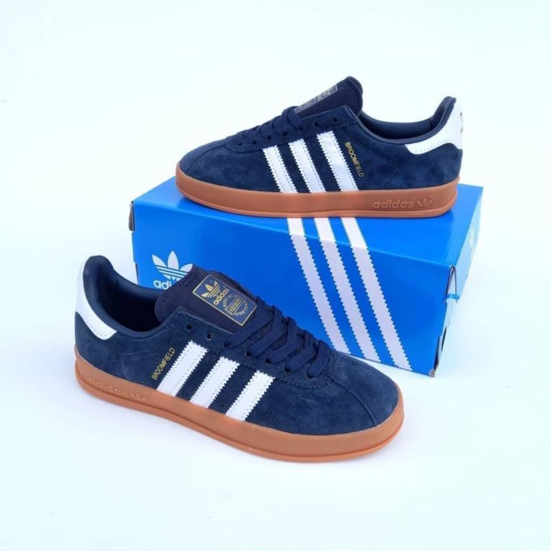 Adidas Broomfield Navy Gum CLOT X Adidas Gazelle By Edison Chen